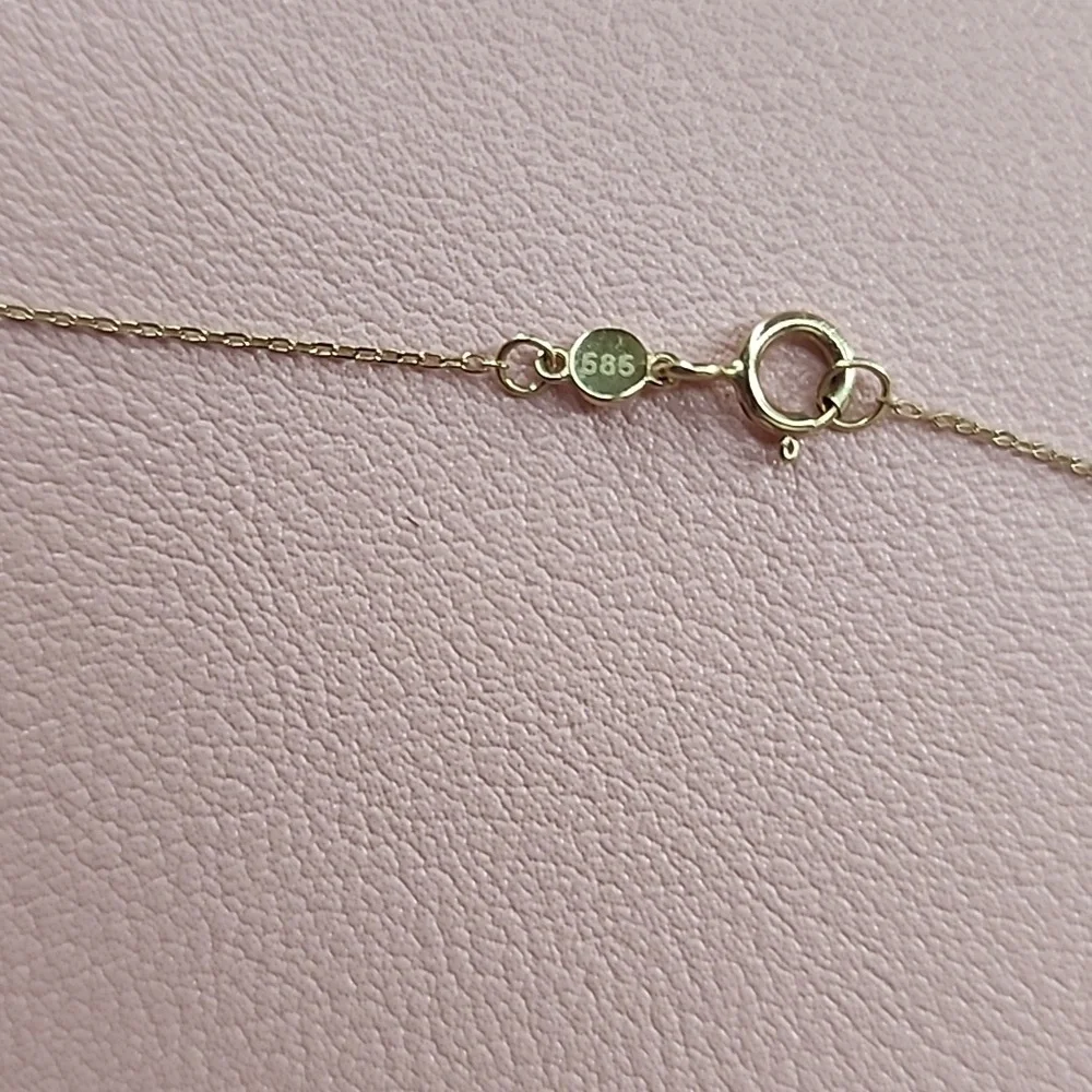 Gorjana 14k Gold Alphabet Necklace - Letter C - Picture 3 of 6